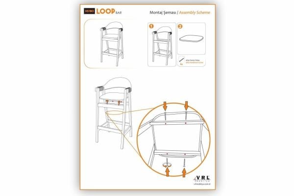 Loop Cafe Bar Sandalyesi