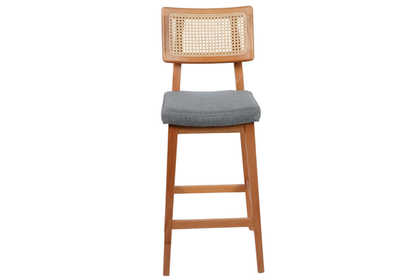 İndigo Ahşap Bar Sandalyesi