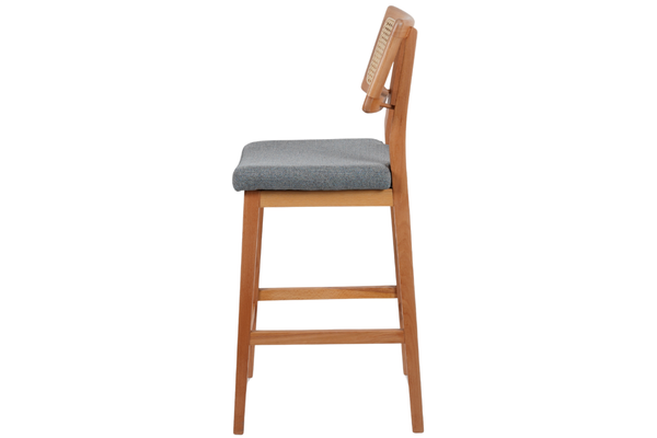 İndigo Ahşap Bar Sandalyesi