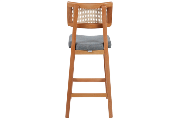 İndigo Ahşap Bar Sandalyesi